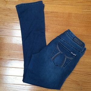 Seven7 Jeans boot cut blue denim stretchable 12